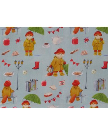 Fox Adventures Cotton Print, Rainy Days