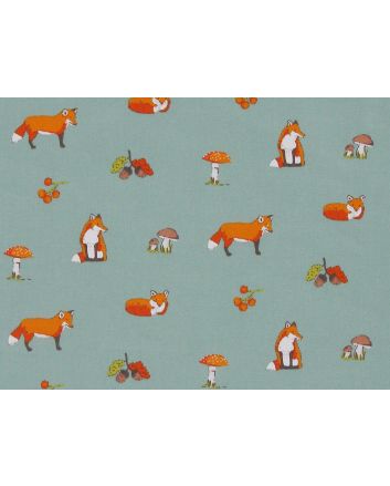 Fox Forest Polycotton, Duck Egg