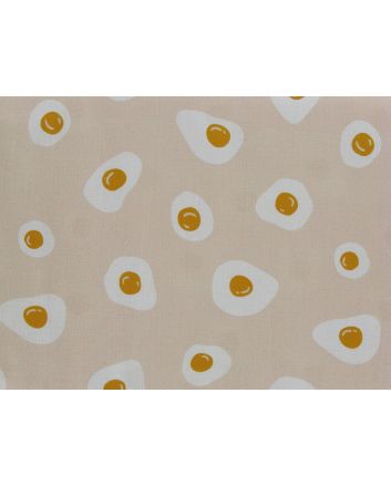 Fried Egg Digital Cotton Print