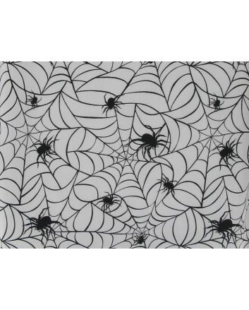 Funnel Web Polycotton Print, White