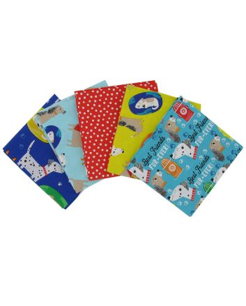 Fur Ever Friends Cotton Fat Quarters 5 Pack