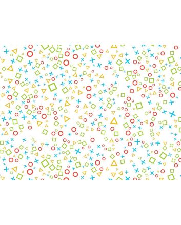 Gamer Series Cotton Print, Button Blender, White