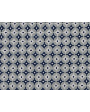 Geometric Circular Eye Cotton, Grey