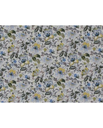 Gladiolus Flower Cotton Poplin, Yellow