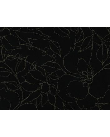 Glitter Outline Rose Polyester Spandex