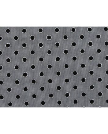 Glitter Spots Flock Mesh, Black