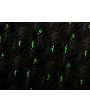 Glow in the Dark Cotton Jersey, Lightning Bolt, Ochre