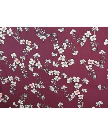 Gold Alstroemerias Printed Crepe