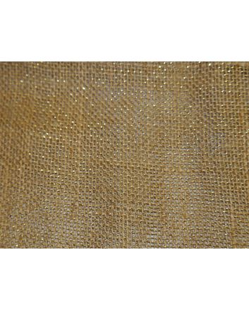 Gold Sparkle Hessian, Natural