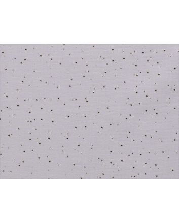 Gold Speck Foiled Double Gauze, Silver