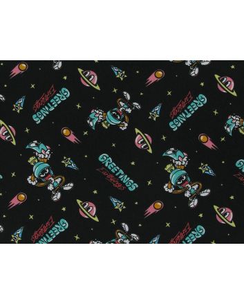 Greetings Earthlings Looney Tunes Cotton Print