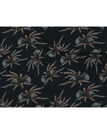Halloween Tarantulas Cotton Print