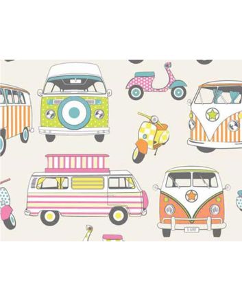Happy Campers Cotton Print, Tutti Fruity