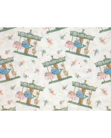 Harmony Cotton Print, Carousel
