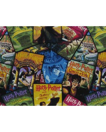 Harry Potter Book Covers Cotton Print