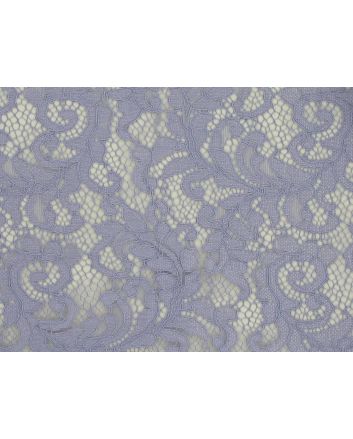 Heavy Corded Floral Lace with Double Scallop Edge, Lilac