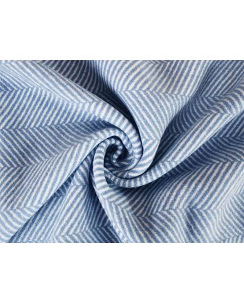 Herringbone Wool Blend, Pastel Blue