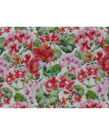 Hida Blossom Cotton Print, White