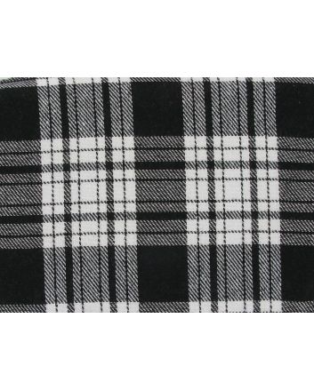 Highlands Wool Blend, Glen, Black and White