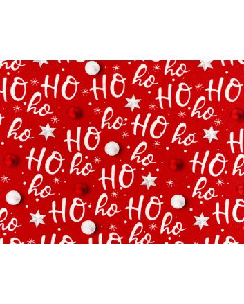 Ho Ho Baubles Cotton Print