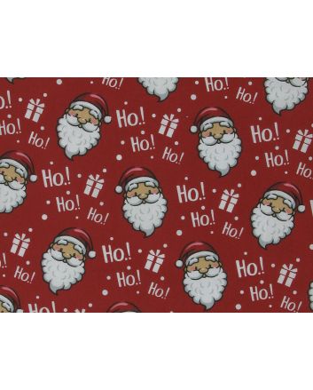 Ho Ho Ho Christmas Polycotton Print