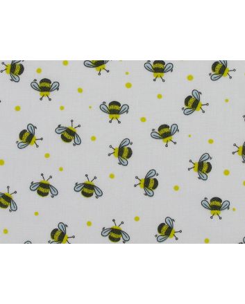 Honey Bees Polycotton Print