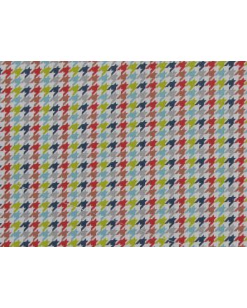 Houndstooth Check Cotton Print, Multi