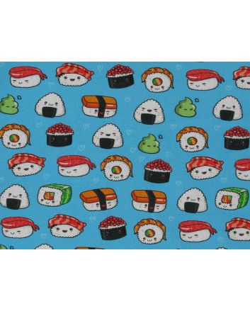 I Heart Sushi Cotton Jersey Print