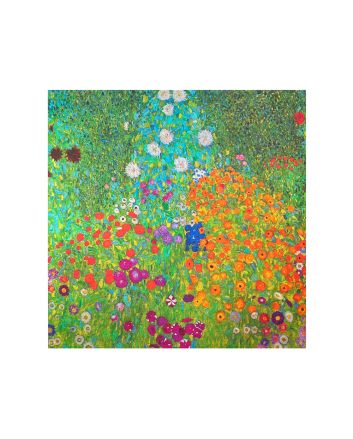 Iconic Art Cotton Cushion Panel, Klimts Flower Garden
