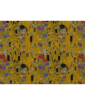 Iconic Art Cotton Jersey Print, The Kiss