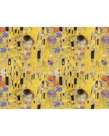 Iconic Art Cotton Print, The Kiss