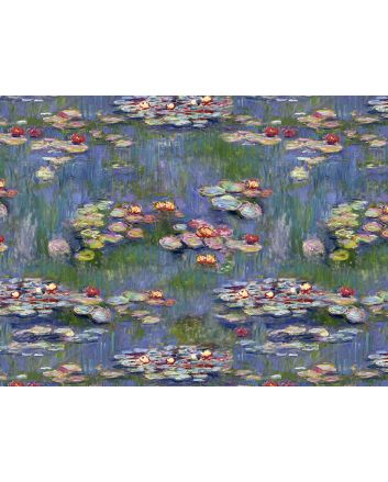 Iconic Art Cotton Print, Water Lily