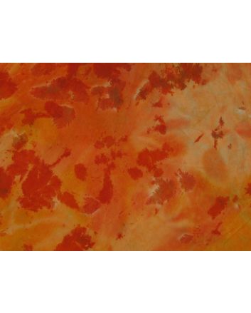 Indian Batik Cotton, Junoon, Orange