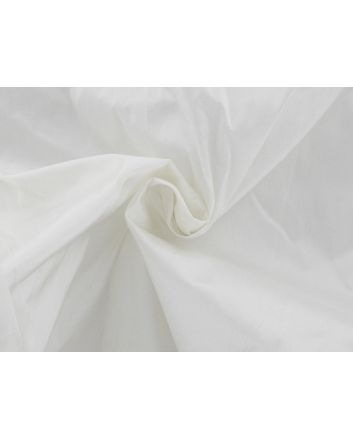 Indian Silk Dupion, White