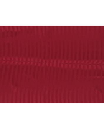Italian Stripe Polyester - Pin Scarlet