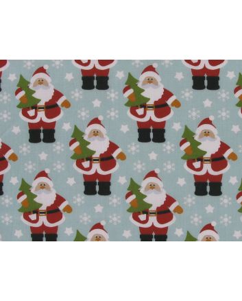 Joyful Santa Polycotton Print, Day