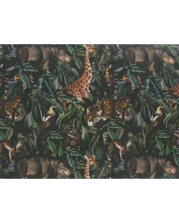 Jungle Animals Cotton Print