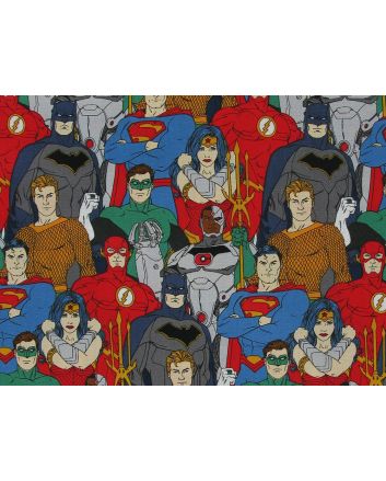 Justice League Line-up Cotton Print