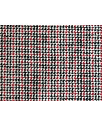 Kelso Dogtooth Check Wool Blend, Red