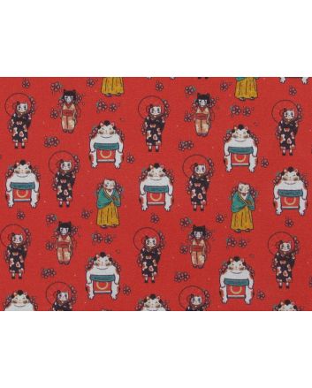 Kimono Cats Cotton Print