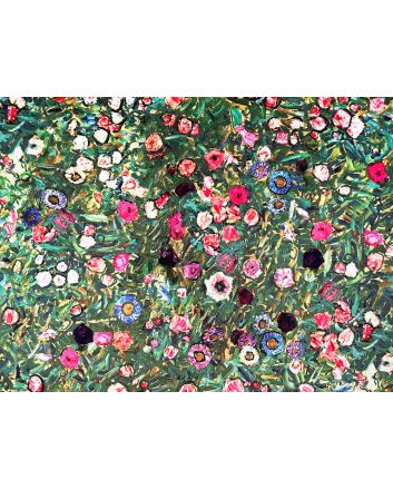 Klimts Italian Garden Printed Velvet