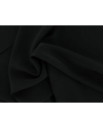 Koshibo Lightweight Polyester Crepe, Black
