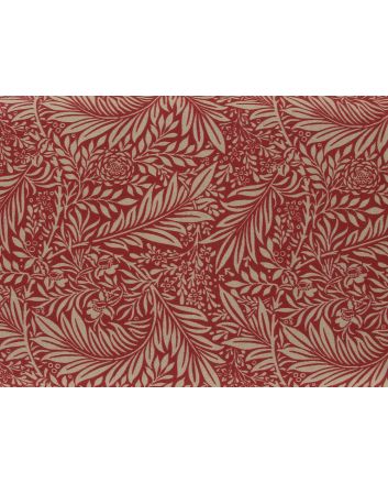 Larkspur Cotton Print, Crimson