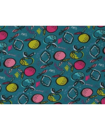 Lemonlucious Organic Cotton Jersey, Dark Cyan