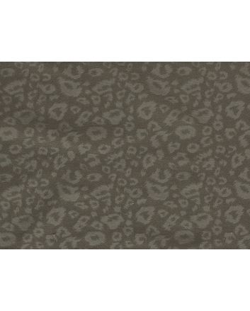 Leopard Fur Viscose Blend Bengaline, Khaki