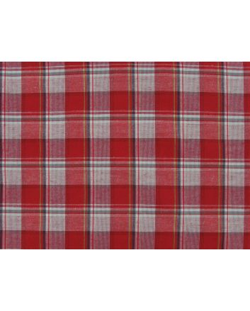 Lightly Brushed Polycotton Tartan, Elgin, Red