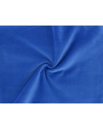 Lightweight Cotton Velvet 200  gsm, Royal
