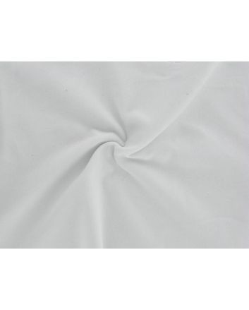 Lightweight Cotton Velvet 200  gsm, White