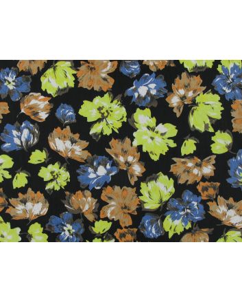 Lightweight Printed Polyester Autumn Floral