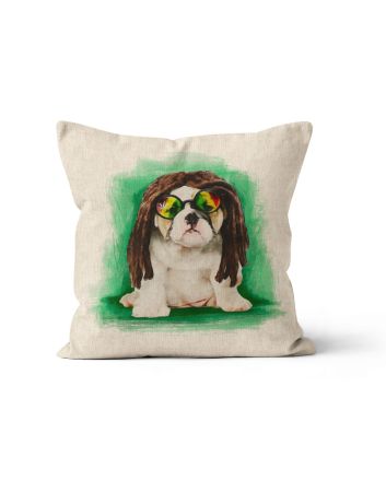 Linen Look Panama Panels, Bulldog Glasses